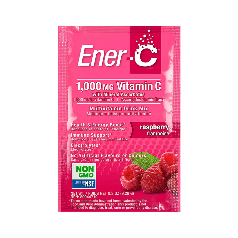 nước uống vitamin ener-c vị mâm xôi